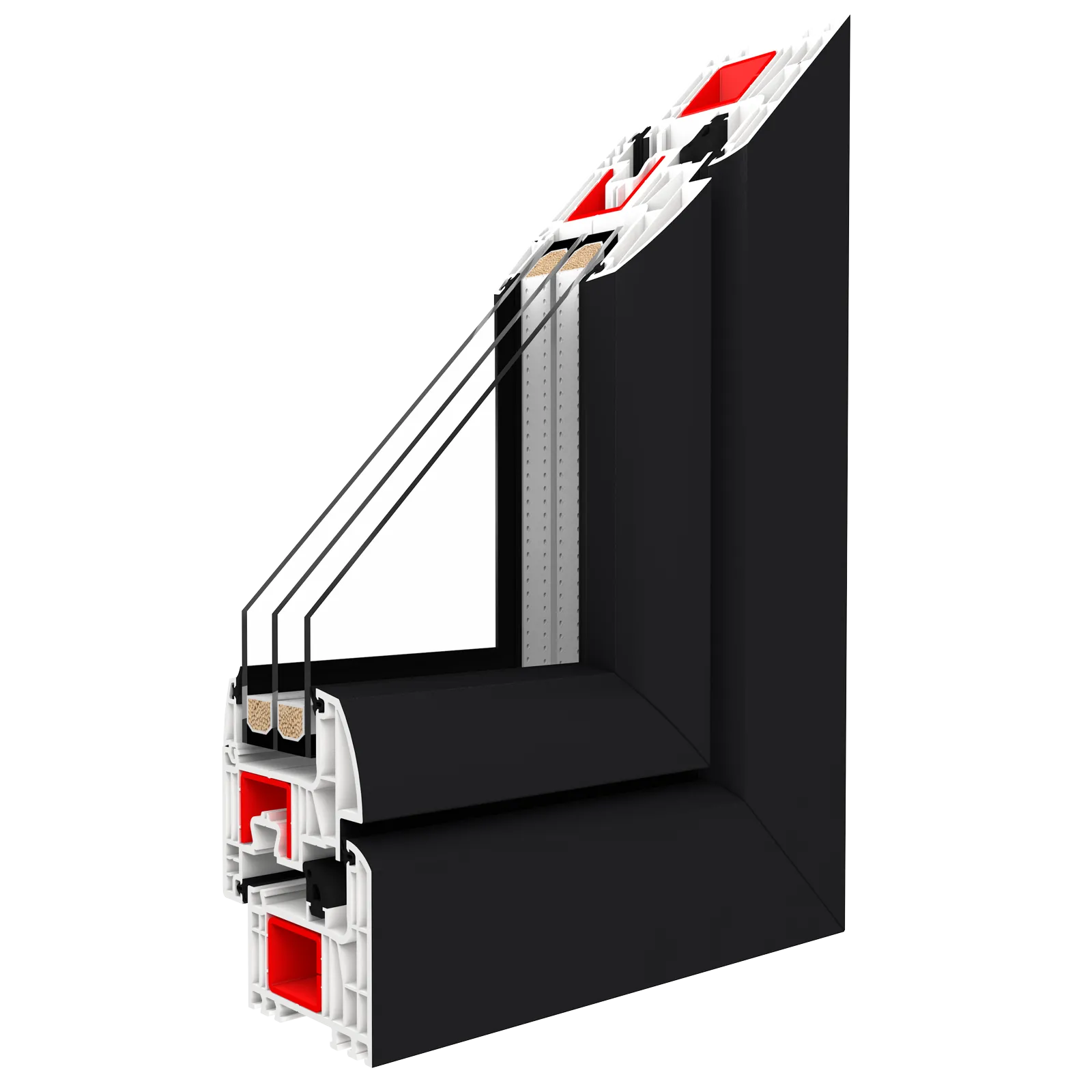 iglo energy Profilschnitt anthrazit – Fenster